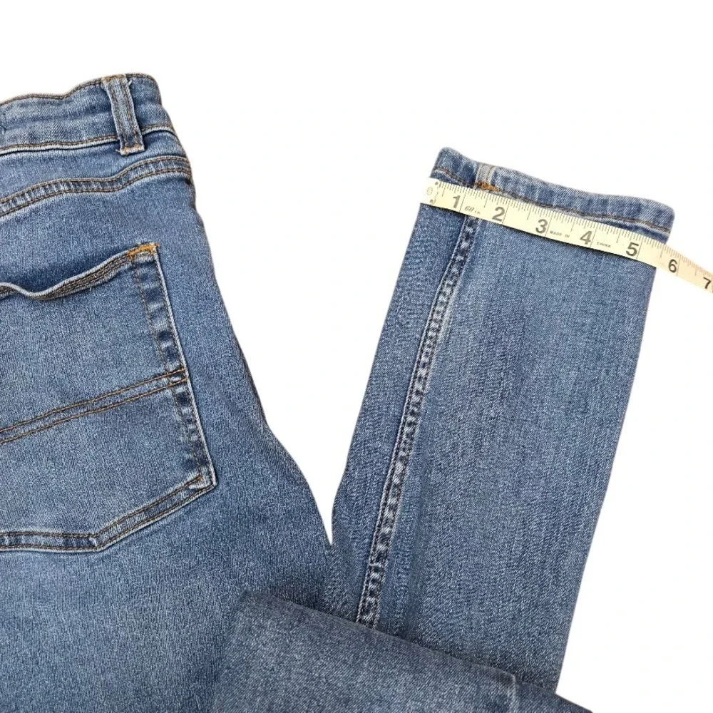 COLLUSION x001‎ Skinny Jeans Mens W34 L32 Light Wash Denim Blue